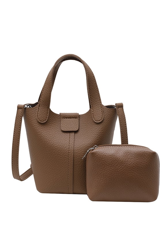 Women Bucket Bag Fashionable Shoulder Bag Trendy Handbag and Purse All-Matching Messengers Bag Simple Crossbody Bag