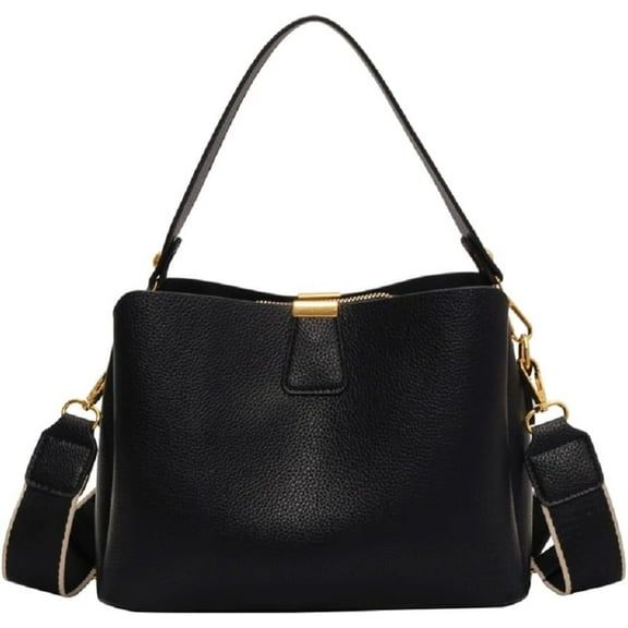 Women Bucket Bag Top Handle Crossbody Purse Vintage PU Leather Shoulder Satchel Fashion Tote Handbag for Work Travel Gifts