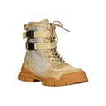 thumbnail image 1 of Women Buckled Lace-Up Lug Flatform Utility Combat Boot 18353, 1 of 6