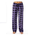 thumbnail image 1 of Women Buffalo Plaid Pajama Bottoms with Pockets Drawstring Plaid Sleepwear Pants Loose Stretch Lounge Sleepwear Nightwear Trousers, 1 of 3