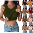 thumbnail image 1 of Women Built-in Bra Tank Tops Sleeveless Casual Shirts Racerback Ribbed Fitted Tank Tops,Deep Red XXL, 1 of 5