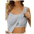 thumbnail image 1 of Women Built-in Shelf Bra Camisole with Adjustable Spaghetti Strap Basic Layering Tank Top, 1 of 2