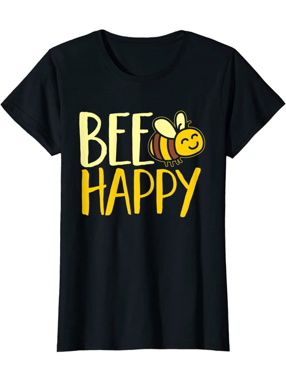 Women Bumble Bee Cute Bee Happy T-Shirt