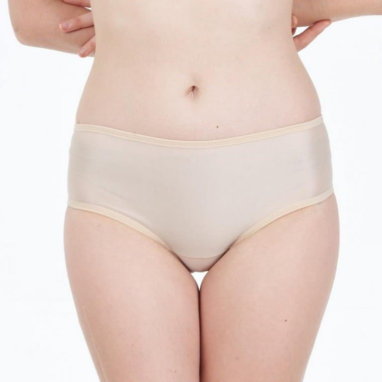 Women Butt Lifter Shapewear Briefs Seamless Padded Hip Enhancer Underwear,Beige  4XL 