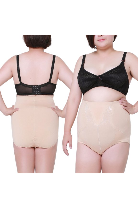 Women Butt Lifter Shapewear Hi-Waist Double Tummy Control Panty Waist Trainer Body Shaper
