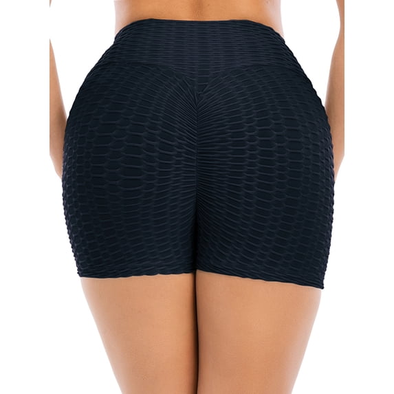 Women Butt Scrunch Push Up Short Leggings Anti-Cellulite High Waist Butt Lifting Gym Workout Yoga Pants