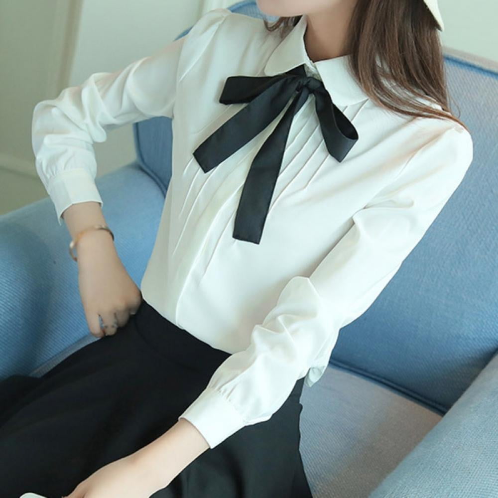 トップス vintage bow tie shirts white トップス vintage bow tie