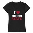 thumbnail image 1 of Women Cal State Chico Wildcats I Love T-Shirt, Black 2 - Medium, 1 of 1