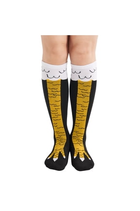 Women Calf Socks Funny crazy Octopus Chicken Leg Feet Stockings Men Novelty High Socks Gifts