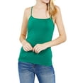 thumbnail image 1 of Women Cami Built-in Shelf Bra Adjstable Strap Camisole Tank Top (Junior Sizes), 1 of 4