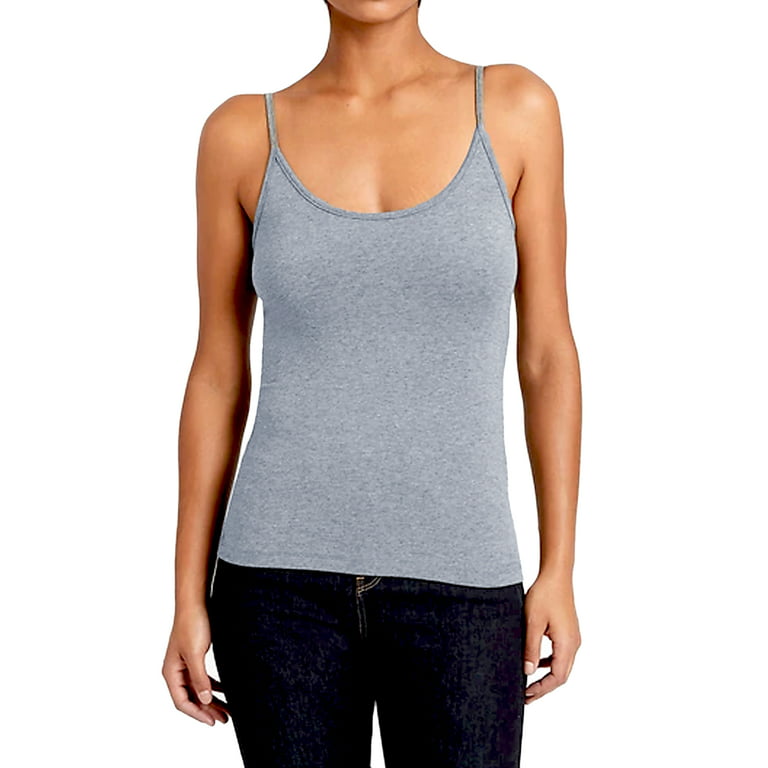 COMFREE Women's Camisole with Built in Bra Tank Tops Layering Stretch  Casual Undershirts Cami Comfort