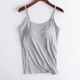 thumbnail image 2 of GERsome 3pcs Womens Camisole With Built-in Bra Cup Strap Supportive 2 of 10