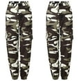 thumbnail image 1 of Women Camo Cargo High Waist Hip Hop Trousers Pants Military Army Combat Camouflage Long Pants Hot Capris, 1 of 3