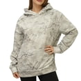 thumbnail image 1 of Women Camo Hoodies Oversized Maple Leaf Fleece Hooded Sweatshirt Long Sleeve Fall Trendy Pullover Hoodie with Pocket, 1 of 6