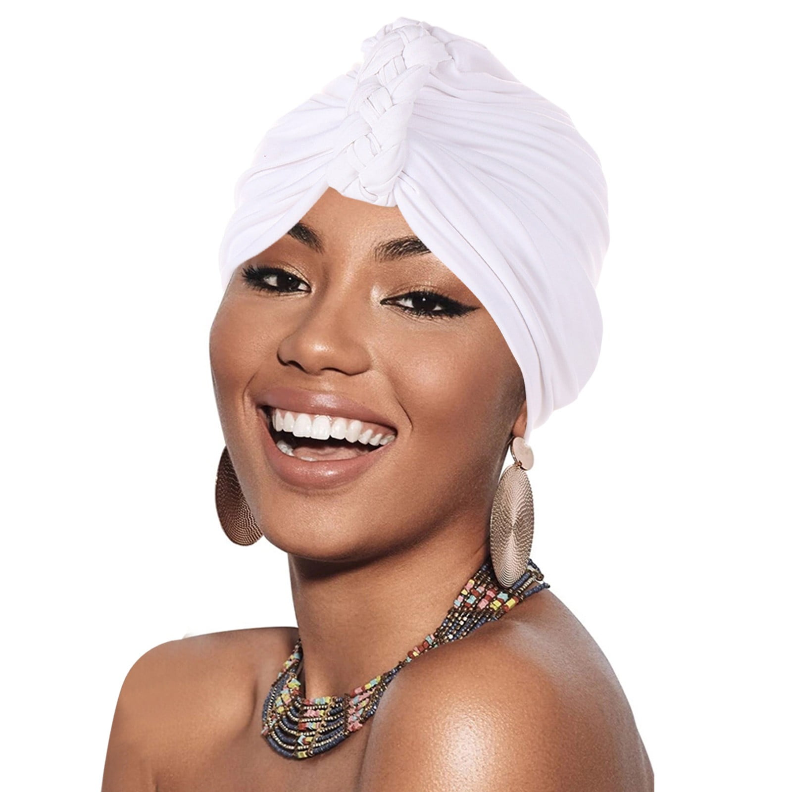 Women Cancer Head Hat Cap Ethnic Bohemian Floral Hair Cover Wrap Turban