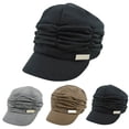 thumbnail image 1 of Women Cancer Headwear Soft Chemo Beanie Baseball Cap Comfortable Breathable Fashion Hat Cap with Brim Visor for Woman Ladies Grey One Size, 1 of 5
