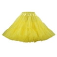 thumbnail image 1 of Women Candy Color Multicolor Skirt Support Puff Petticoat Colorful Small Short Skirt Vacation Holiday Female Dailywear, 1 of 3