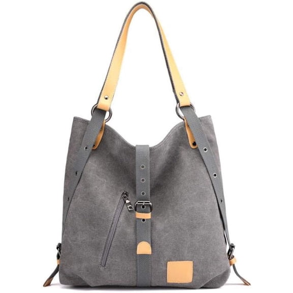 Women Canvas Casual Multifunctional Microfiber Leather Large acity Handbag Shoulder Bags Backpack