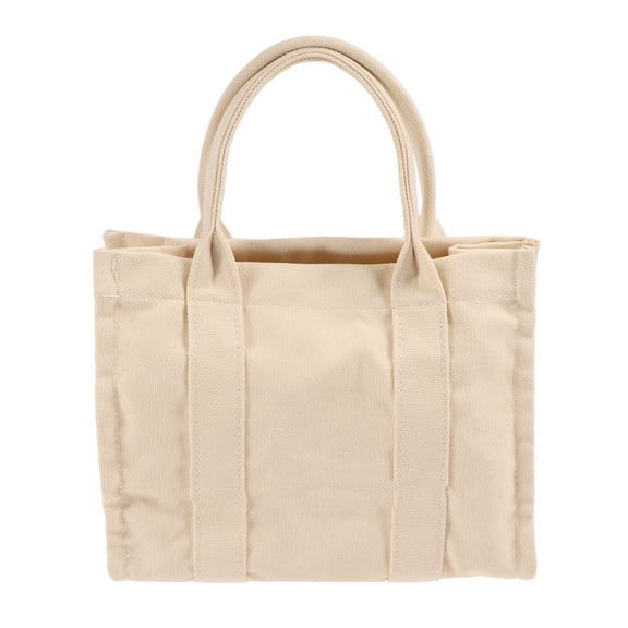 Women Canvas Handbag Casual Crossbody Purse Office Travel Shoulder Bag Creamy White Small Fashionable Tote with Adjustable Strap for Everyday Use and Weekend Getaways (10.24 inches / 26 cm)