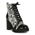 thumbnail image 1 of Women Cap Toe Lace Up Lug Chunky Platform Booties 19235, 1 of 6