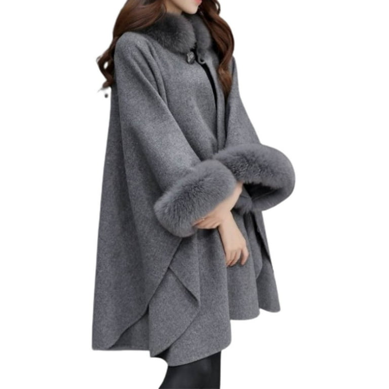 Ladies cape coat sales