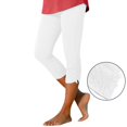 thumbnail image 1 of Women Capri Leggings 2026 Fashion Elastic Design Knee Length Legging Summer Capri Pants Lightweight Summer Pants Women White Capri Pants For Women, 1 of 7