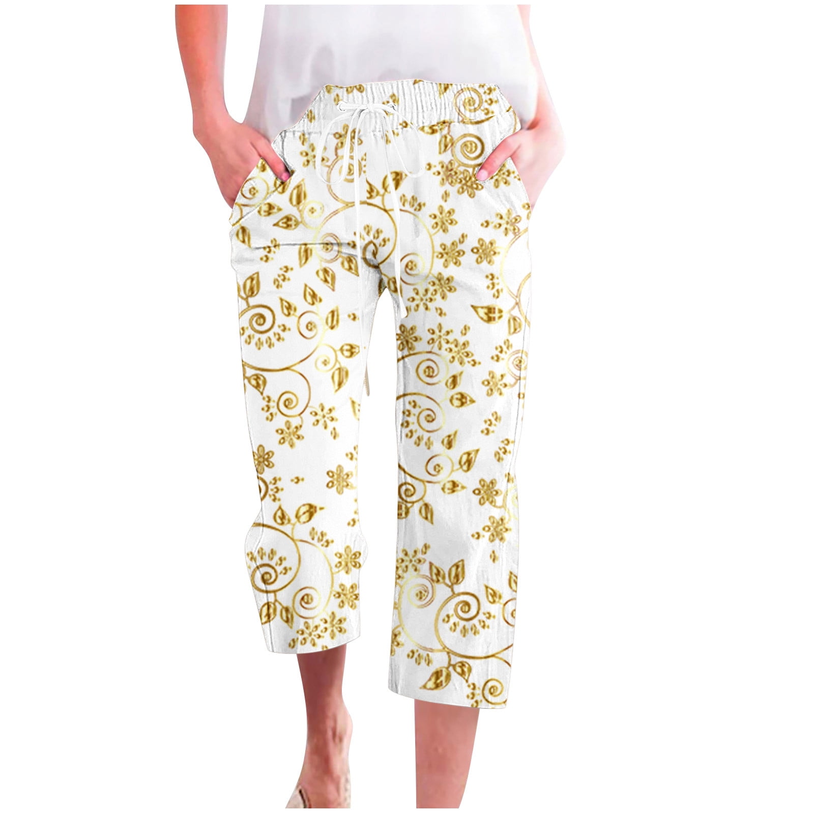 Women's Linen Pants Women Wide Leg Trousers