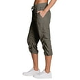 thumbnail image 1 of Capri Cargo Pants for Women High Waist Casual Loose Fit Work Capris Lightweight Quick Dry Hiking Joggers Crop Pants Gray XXL, 1 of 6