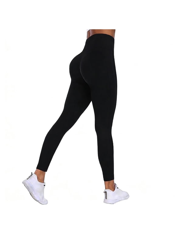 Women Capri Pants JIANLAI Pockets for Women Tummy Control High Waisted Yoga Pants Women Compression Workout Leggings Black