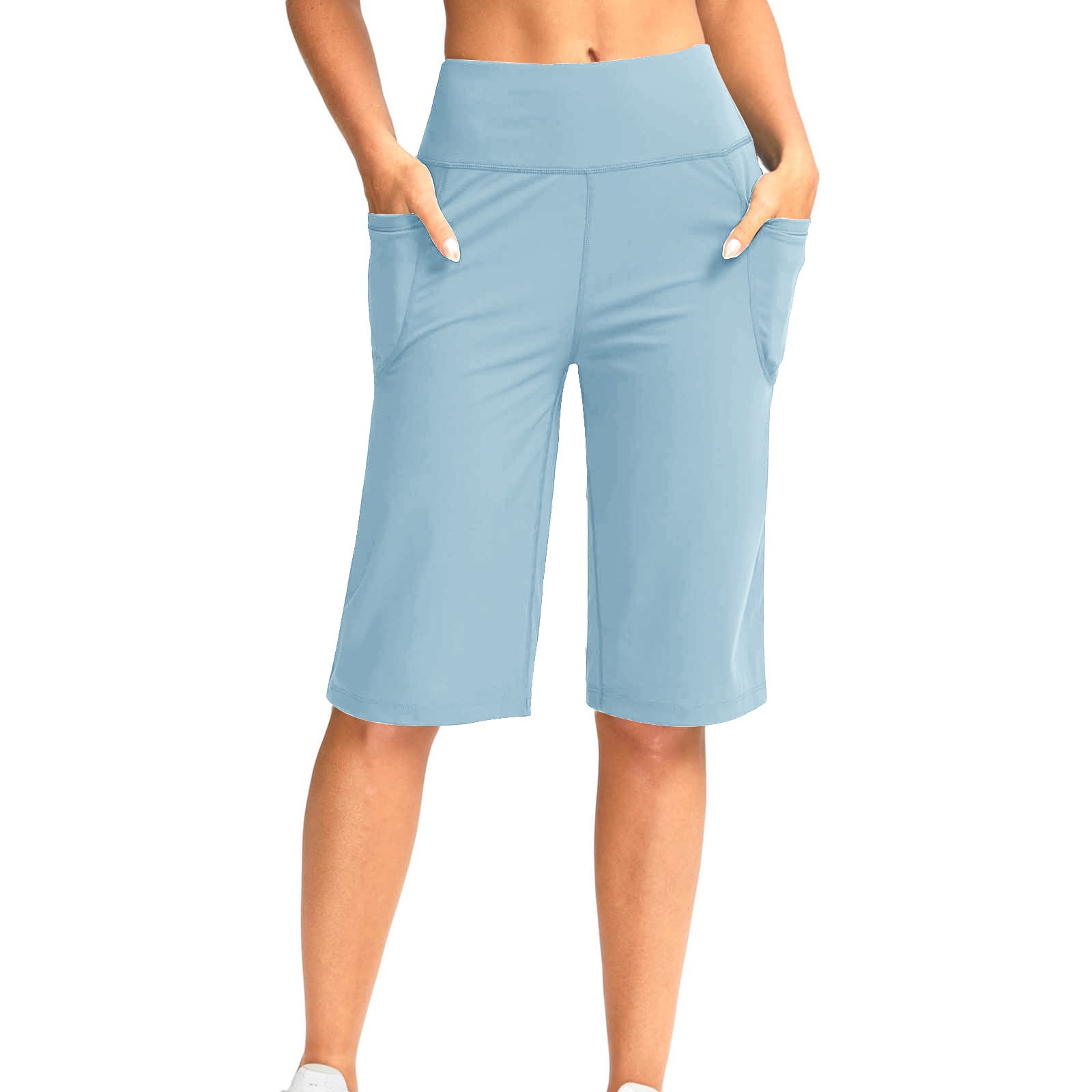 Wide Leg Yoga Pants Yxzogd Women's High Waisted Wide Leg Capri Pants - Yoga Cropped Sweatpants With Pockets For Summer High Waisted Cropped Pants