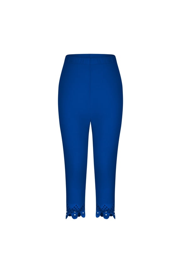 Women Capris High Waist Yoga Pants - Hollow Out Comfy Stretchy Seamless Leggings Workout Compression Capri Pants