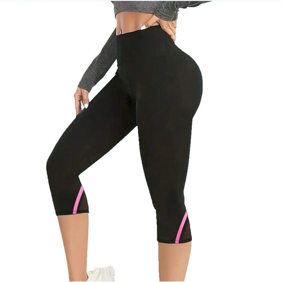 Women Capris Leggings Butt Liftings Shape Body Running Workout Athletic Leggings High Waisted Cropped Yoga Pants