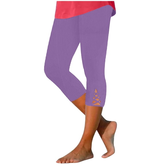 Women Capris Pants Summer Casual Solid Elastic Waist with Drawstring Ribbed Knit Yoga Workout Cropped Trousers Breathable Outdoor Lounge Capris