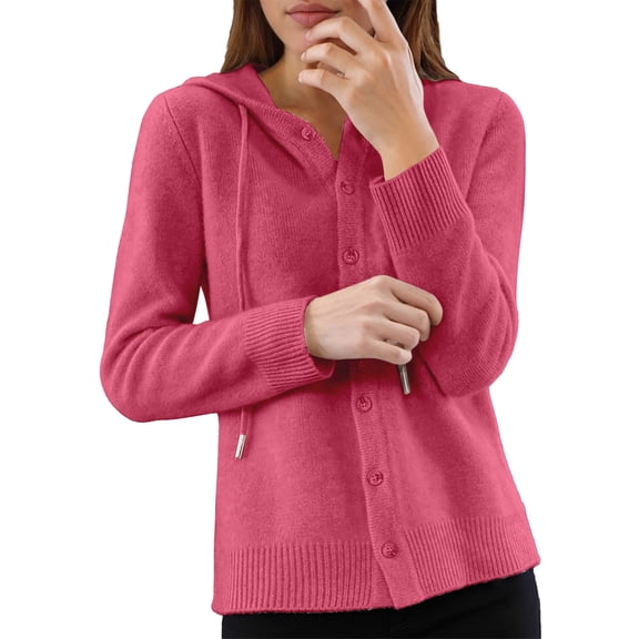 Women Cardigan Hooded Long Sleeve Open Front Sweater Fashion Knitwear Casual Loungewear Soft Cozy Pullover Jacket For Light Weight Cardigan