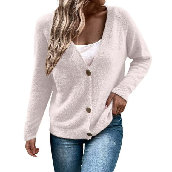 Women Cardigan Knit Button Down Lightweight Beige Cardigan Comfort Colors Women Fall Clothes Women'S Sweaters