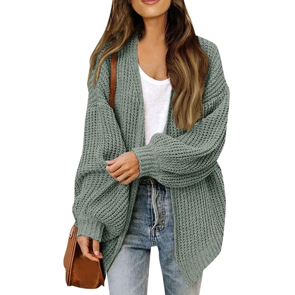 Women Cardigan Knit Lightweight Army Green Cardigan Comfort Colors Fall Clothes Sweater for Women