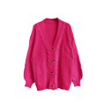 thumbnail image 1 of Women Cardigan Knitted Button Down Light Hot Pink Sweaters for Women Comfort Colors Fall Outfits Women'S Clothes, 1 of 4