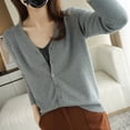 thumbnail image 1 of Women Cardigans 2023 Autumn Winter Single Breasted Knitwears Long Sleeve Warm Knit Cardigan Korean Fashion Spring casual Sweater, 1 of 7