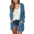 thumbnail image 1 of Women Cardigans Womens CardiganTops LightWeight Long Sleeve Open Front Corduroy Solid Color Cardigan With Pockets Casual Comfy Outwear Cardigans for Women Trendy, 1 of 6