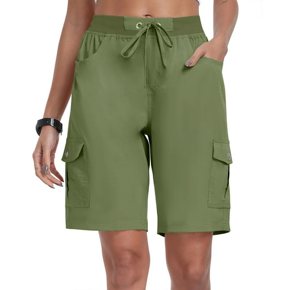 Women Cargo Hiking Shorts Athletic Outdoor Cargo Shorts Pants Summer Drawstring Sweat Short Pants with Pockets Woman Sweatpants Womens plus Size Pants Casual Womens plus Size Casual Pants 3x