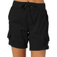 thumbnail image 1 of Women Cargo Shorts Summer Loose Hiking Shorts With Pockets Womens plus Size Denim Shorts, 1 of 7