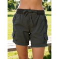 thumbnail image 1 of Women Cargo Shorts Summer Loose Hiking Shorts with Pockets Womens Plus Size Denim Shorts, 1 of 7