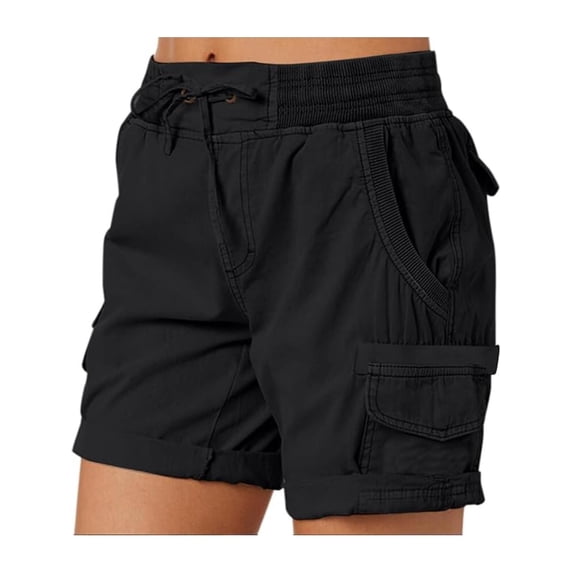 Women Cargo Shorts Summer Loose Hiking Shorts with Pockets Womens Plus Size Shorts