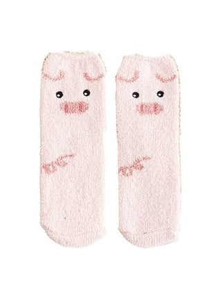 HapiLeap Slipper Socks Women Non Slip Fluffy Socks Cute Animal