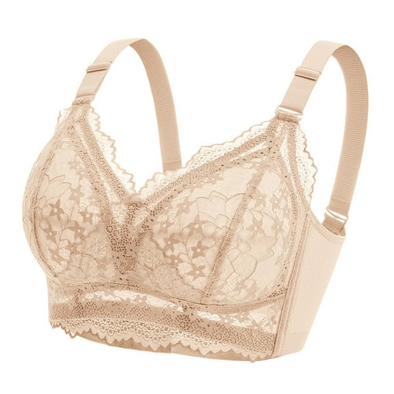 Women Casual Adjustable Breathable Comfort Underwear Top Without Steel Ring Lace Design