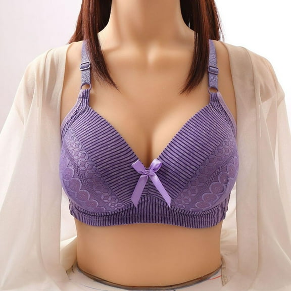 Women Casual Adjustable Breathable Top Bra Underwear Without Steel Ring Gathering And Adjusting Bra Push up Bra for Women Bandeau Sports Bra Medium Sports Bra Padded Bras for Women Womens Bras
