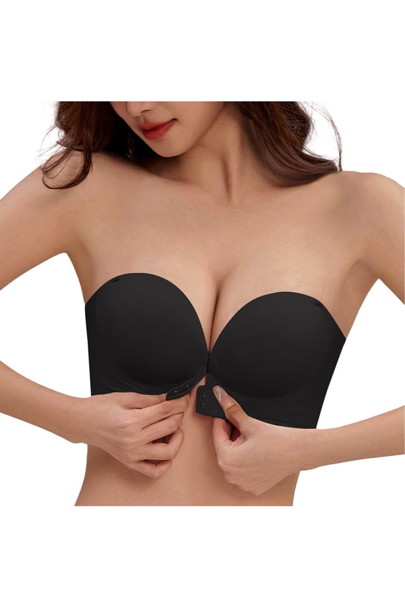 Women Casual Adjustable Breathable Top Bra Underwear Without Steel Ring Gathering Womens Strapless Bras Athletic Sports Bras for Women Wireless Support Bras for Women Compression Sports Bras for Women