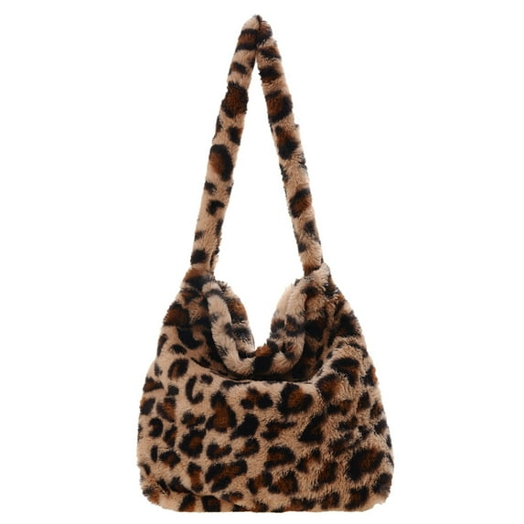 Women Casual Armpit Bag Cute Large Capacity Daily Sling Bag Fashion Bag (Leopard Print)
