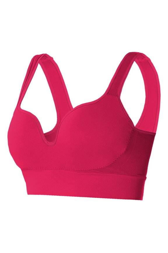 Women Casual Breathable Button Down Top Bra Underwear Comfortable Wire- Support Lightweight Soft Fabric Everyday Wear