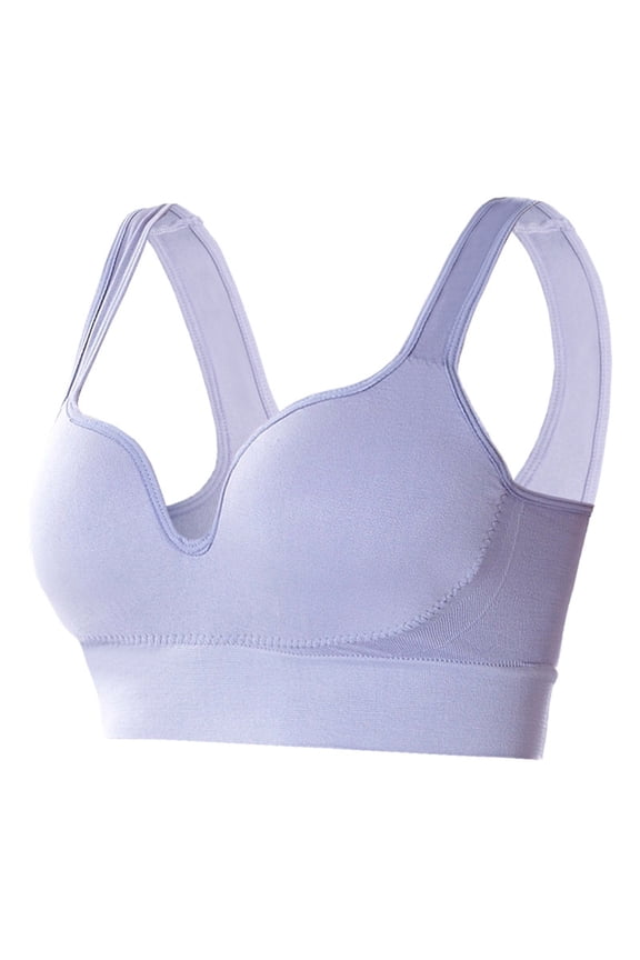 Women Casual Breathable Button Down Top Bra Underwear Without Steel Ring Gathering Bra 01 Bra for Women Push up Woman's Bra Womens Bras Comfortable Wide Band Sports Bra Pack for Women Sports Bra
